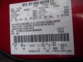 2008 Ford Explorer XLT Burgundy 4.0L AT 4WD #F23494